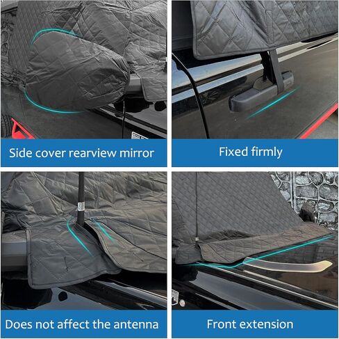 MAIKER OFF ROAD Windshield Snow Cover for Ford Bronco Accessories 2021 2022 2023 2024 Frost Wiper & Mirror Protector in Saudi Arabia