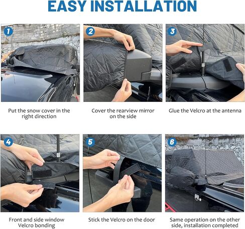 MAIKER OFF ROAD Windshield Snow Cover for Ford Bronco Accessories 2021 2022 2023 2024 Frost Wiper & Mirror Protector in Saudi Arabia