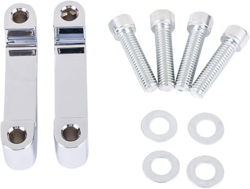 Front Fender Spacer Brackets Kit Fit for 23" 26" Harley Davidson 96-13 Touring Road King/FLTR/07-13 FLHX (Black) in Saudi Arabia