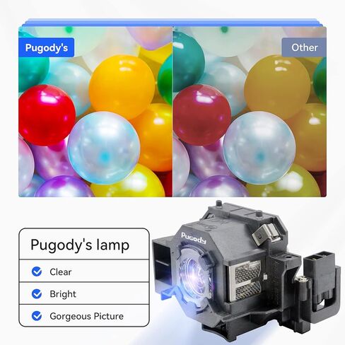 ELPLP41 V13H010L41 لمبة مصباح بروجيكتور بديلة للسينما المنزلية Epson Powerlite 700 78 W6 EMP-260 77C S5 S52 X5 X52 X6 S6 EX21 EX30 EX50 EX70 H283A H284A EB-S62 S6LU TW420 X62 X6LU EH-TW420 in Saudi Arabia