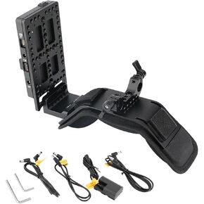 CAMVATE Shoulder Mount with V-Lock Power Splitter and 15mm Dual-Rod Clamp