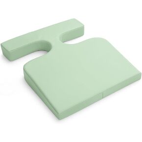 T-Wedge Cushion - Feminine Breast Bolster Pillow for Massage Therapy (Light Green)