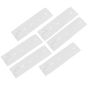 Waistband Extender Waistband Extension Button Button Extender Extender Button Belt Lengthen Button Elastic Lengthen Button for Jeans Pants(White)