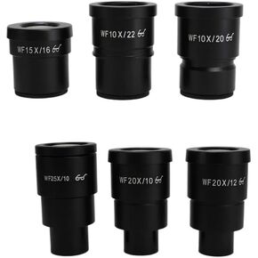 WF10X WF20X WF15X WF25X Eyepiece مع مسافة تلاميذ مخرج عالي للعيون المجهر الاستريو ، أجزاء مجهر العدسة أو الملحقات (اللون: 2PC WF10X 22MM)