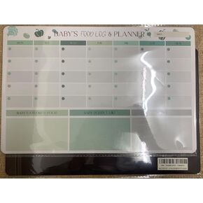 Baby First Foods Tracker Magnetic Green