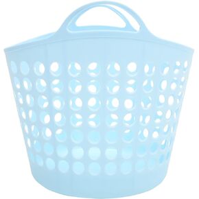ABOOFAN Multi-purpose Laundry Baskets Large Size Plastic Handle Easy to Hang Storage Solution for Laundry Home Bathroom