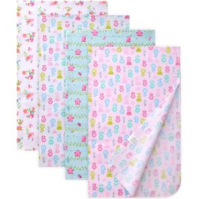 Cotton Flannel Receiving Blankets 4 Pcs, Baby Swaddle Blankets, Infant Flannel Blanket 30 X 40 Inch for Boy Girl (Style2) in Saudi Arabia