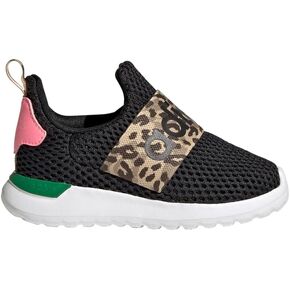 Adidas Infant Girls Lite Racer تكيف 4.0 زلة على أحذية أحذية غير رسمية - أسود