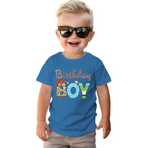 Kekemi عيد ميلاد بوي قميص طفل طفل رضيع الأولاد 1st 2nd 3rd 4th 6th Birthday Party t Shirt B-Day Outfit Tops Tops لطيف