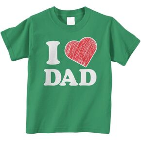 Threadrock Little Boys' I Love Dad Infant/Toddler T-Shirt