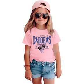 Toddler Baseball Shirt Boy Girl Los Angeles Baseball Team Tshirt Base Ball Fans Lover Outfit Kids Game Day Tee Tops