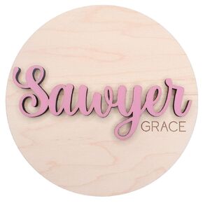Personalized 3D Baby Name Announcement, Custom Newborn Baby Name Hospital Photo Prop, 30 Colors, Custom Welcome New Baby Name Sign For Hospital