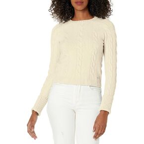 GUESS Women's Long Sleeve Round Neck Denise Cable Sweater in Kuwait