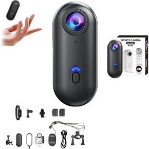 The Snap Cam, Snapcam Camera, Body Cameras with Audio and Video Recording, 4k Mini Handsfree Bodycam, Horseback Riding Camera for Recording, Work, Travel, Pet Walking (4K, 1pc-a)