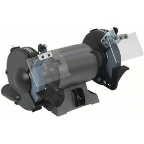 Premium Bench Grinder with Light Shield, Heavy Duty Cast Iron Base, Industrial Grade