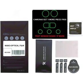 Lens Glass Film Protective Film with Dust-absorbers & Wet Wipes Scratch Resistant Easy to Apply for Avata 2