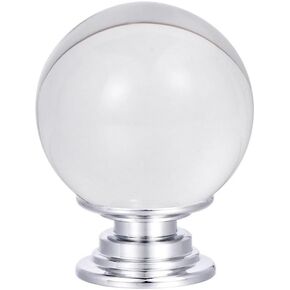 Crystal Cabinet Knobs Crystal Knobs Crystal Knobs For Dresser Drawers Clear Knobs Simple Atmosphere Cabinet Handle Bathroom Kitchen Accessories Closet Decor Suitable For Various Furniture Styles(Frost