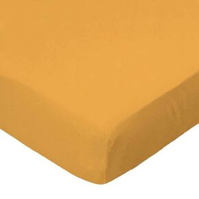 SheetWorld 100% Cotton Jersey Extra Deep Fitted Portable Mini Crib Sheet 24 x 38 x 5.5, Solid Orange, Made in USA