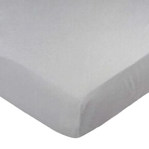 SheetWorld 100% Cotton Jersey Extra Deep Fitted Portable Mini Crib Sheet 24 x 38 x 5.5, Silver Grey, Made in USA