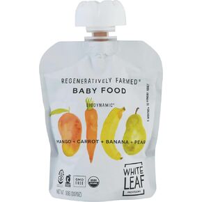 White Leaf Provisions, Baby Food Mango Carrot Banana Pear Organic, 3.17 Ounce