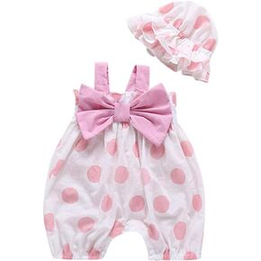 Long Sleeve Undershirt for Toddler Boy Romper Hat Print Bodysuit Straps Baby Infant Girls Twin Outfits for Boy And Girl