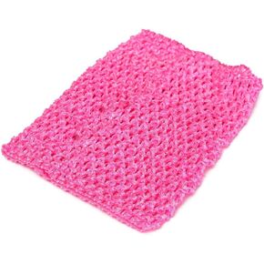 Kids Tube Top 9 Inch Crochet Free Crop Top Tube Top Elastic Headband Hairband Tutu Skirt for Girls Removable