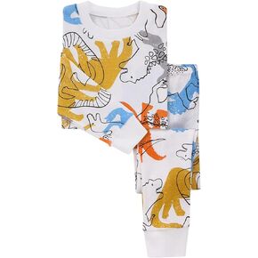 Toddler Baby Cute Dinosaur Sleep Undershirts Outfit Infant Long Sleeve Thermal Underwear Children Cute Clothes for Boys