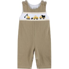 Boys Baby and Toddler Smocked Shortalls