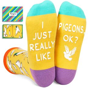 HAPPYPOP Funny Crazy Socks for Women Men, Pigeon Bird Gifts, Animal Lover Gifts, Pigeon Socks Bird Socks for Teen Girls Boys