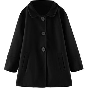 Toddler Kid Baby Girls Warm Wool Coat Winter Overcoat Outwear Jacket Trench Jacket Overcoat Cloak