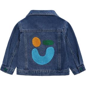 famuka Baby Girl Denim Jacket Toddler Boy Cute Outerwear Jeans Coats