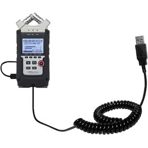 Unique Gomadic Coiled USB Charge and Data Sync Cable Compatible with Zoom H4N Pro - Charging and HotSync Functions with one Cable. Built with TipExchange