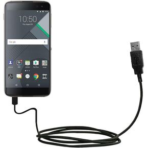 USB Data Hot Sync Straight Cable Designed for The BlackBerry DTEK50 with Charge Function – Two Functions in one Unique TipExchange Enabled Cable