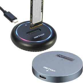Riitop NVME إلى USB Dock +M.2 إلى محطة إرساء USB
