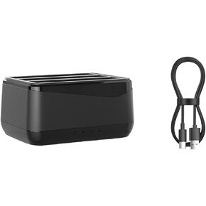 Fast Charge Hub with 3 Power Slots, Micro SD Cards Storage Cradle for Insta360 X4
