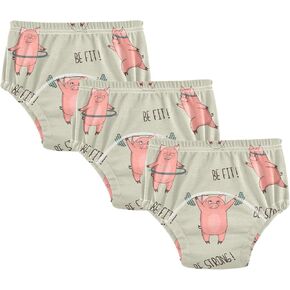 Toddler Potty Training Underwear Cotton Absorbent Soft Baby Girl Boy Potty Training Pant 2T-5T