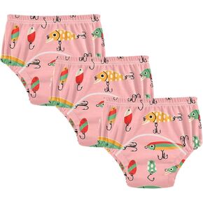 Toddler Potty Training Underwear Cotton Absorbent Soft Baby Girl Boy Potty Training Pant 2T-5T