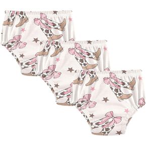 Toddler Potty Training Underwear Cotton Absorbent Soft Baby Girl Boy Potty Training Pant 2T-5T