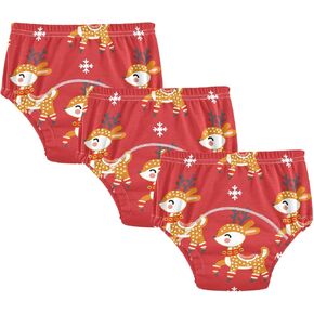 Toddler Potty Training Underwear Cotton Absorbent Soft Baby Girl Boy Potty Training Pant 2T-5T