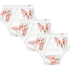 Toddler Potty Training Underwear Cotton Absorbent Soft Baby Girl Boy Potty Training Pant 2T-5T