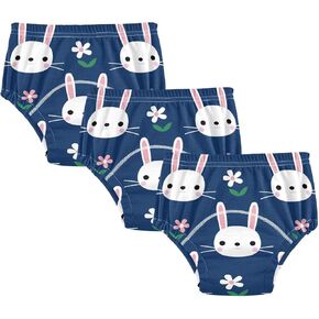Toddler Potty Training Underwear Cotton Absorbent Soft Baby Girl Boy Potty Training Pant 2T-5T