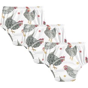 Toddler Potty Training Underwear Cotton Absorbent Soft Baby Girl Boy Potty Training Pant 2T-5T