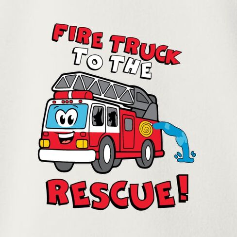 Wild Bobby Fire Truck to the Rescue Funny Cute Humor Infant Premium Jersey Baby Bib in Saudi Arabia