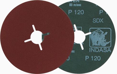 شراء Indasa 4.5 "Rhynofibre A Silver Resin Fiber Discs ، 4500 Series 50 in Kuwait