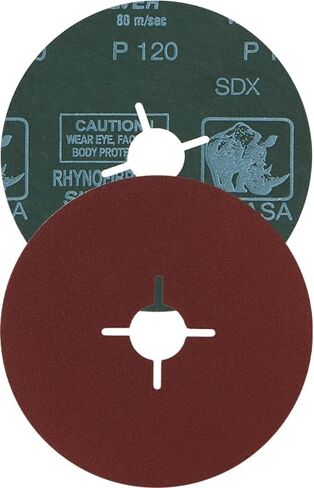 شراء Indasa 4.5 "Rhynofibre A Silver Resin Fiber Discs ، 4500 Series 50 in Kuwait
