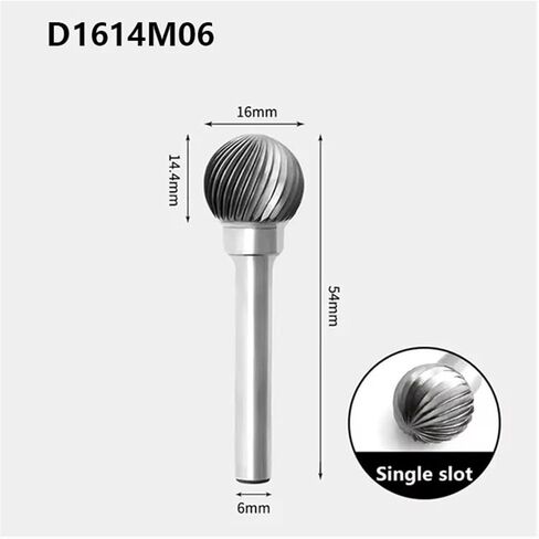 1PCS Carbide Rotary File Tungsten Steel Grinding Head Milling Cutter Ball Type D Type Tool in Saudi Arabia