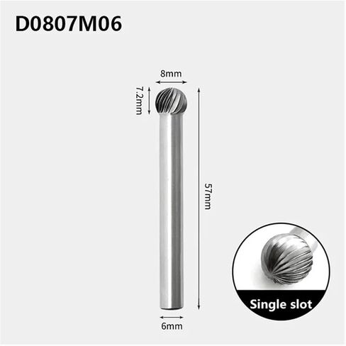 1PCS Carbide Rotary File Tungsten Steel Grinding Head Milling Cutter Ball Type D Type Tool in Saudi Arabia