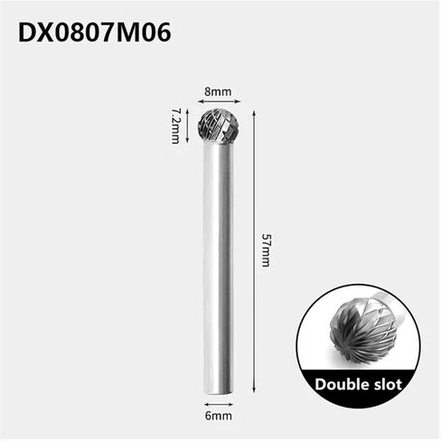 1PCS Carbide Rotary File Tungsten Steel Grinding Head Milling Cutter Ball Type D Type Tool in Saudi Arabia