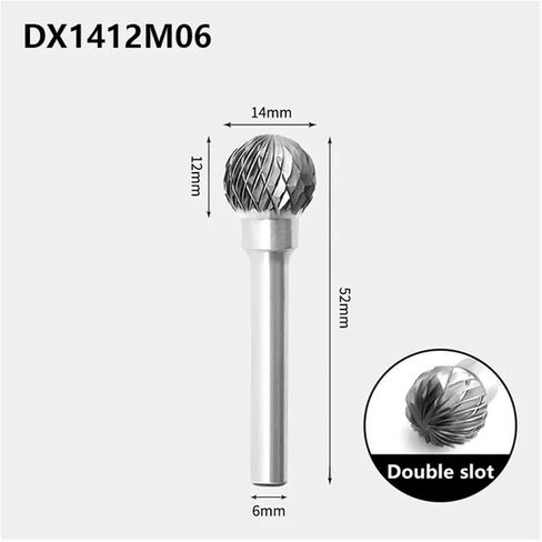 1PCS Carbide Rotary File Tungsten Steel Grinding Head Milling Cutter Ball Type D Type Tool in Saudi Arabia
