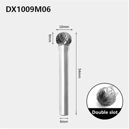 1PCS Carbide Rotary File Tungsten Steel Grinding Head Milling Cutter Ball Type D Type Tool in Saudi Arabia